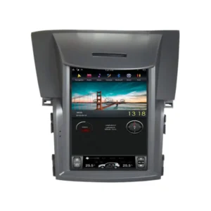 Honda CRV 2012-18 Android Monitor Tesla Style with 10.4” touchscreen, GPS navigation, Bluetooth, Wi-Fi, CarPlay, Android Auto, and advanced multimedia features.